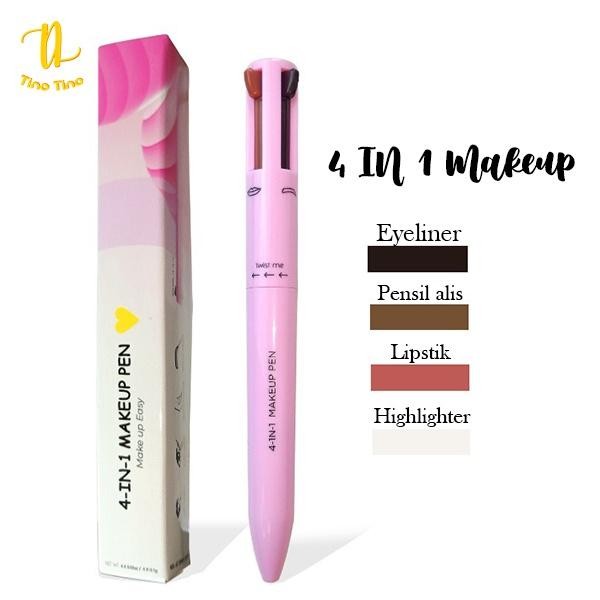 MJFQ Tino Tino 4In1 Make Up Pen Touch Up Pen Makeup Eyeliner/Brow Liner/Lip Liner Dan