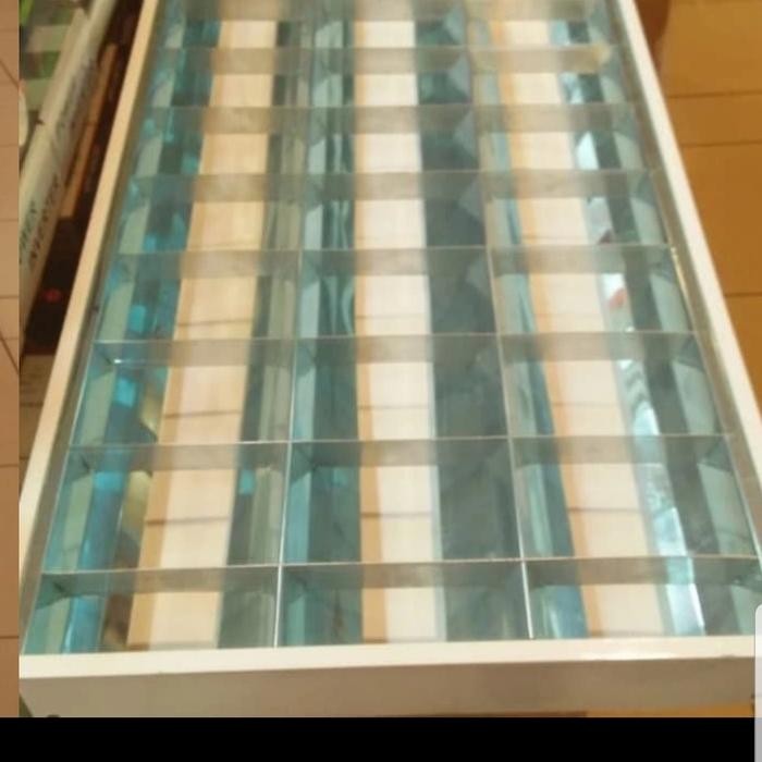 Bagus Kap Lampu Rm Inbow 3X36 Watt Led 3 X 16W + Lampu Philips Led 16W Set