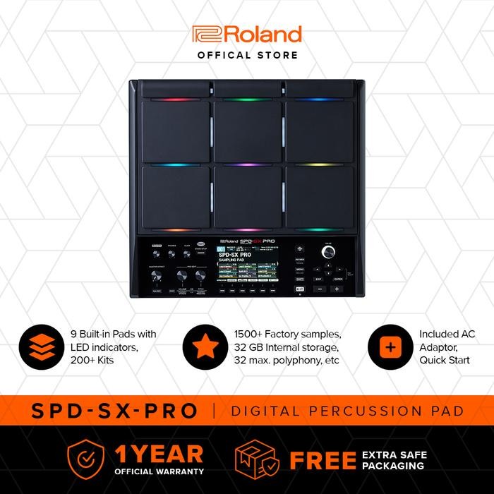 Roland OCTAPAD SPD-SX PRO Sampling Pad Portable Digital Drum Elektrik