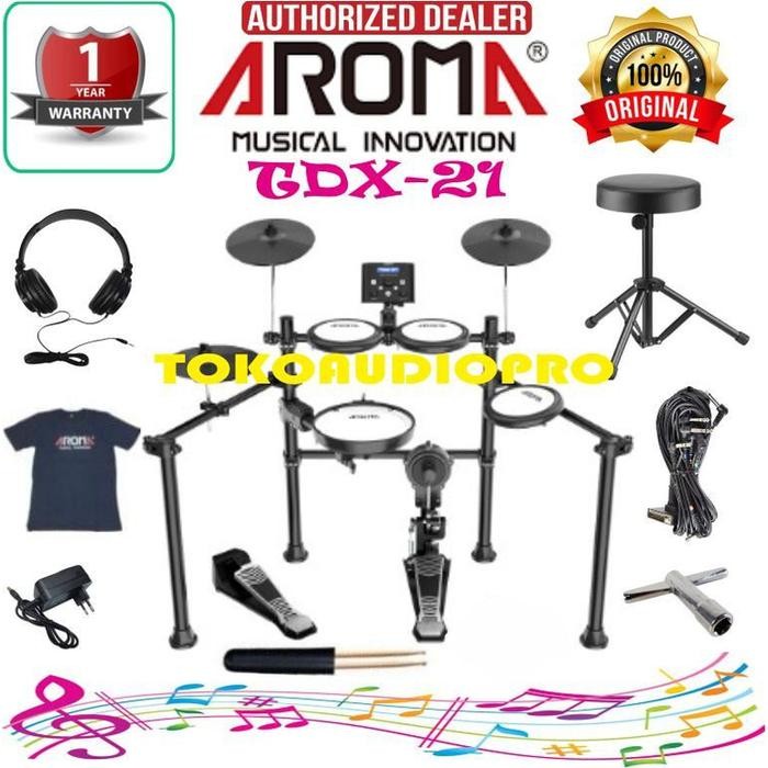 Drum Elektrik Aroma TDX21 Mesh Kit Digital Drum Elektrik Paket aroma tdx-21