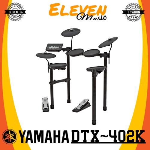 Yamaha Drum Elektrik DTX402K Paket Lengkap dengan Stik Drum Kaos Yamaha Bangku Drum Headphone