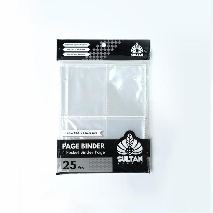 

Sultan Supply Page Binder 4 Pocket - 25 Pcs