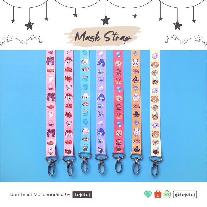 

[fejufej] Genshin Impact Mask Strap Lanyard versi 2
