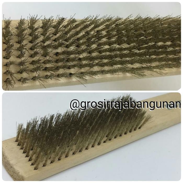 PREMIUM SIKAT KAWAT BAJA KUNINGAN KUAT DAN LEMBUT / LUSINAN