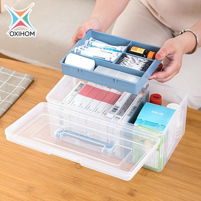 

Oxihom Tempat Kotak Penyimpanan Box Mainan Kotak Dengan Tutup Plastik Dapat disesuaikan