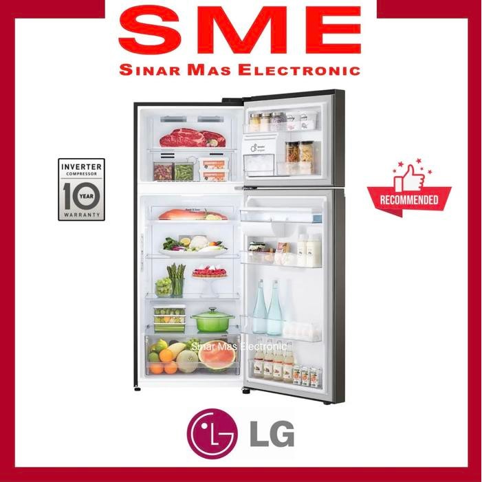 Lemari Es / Kulkas 2 Pintu Lg 410L Ada Dispenser Air (T2)