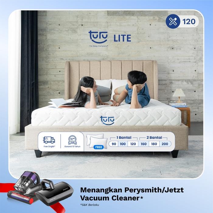 Kasur Base Support Foam Turu Lite Ukuran 120X200 (Double) Free Bantal
