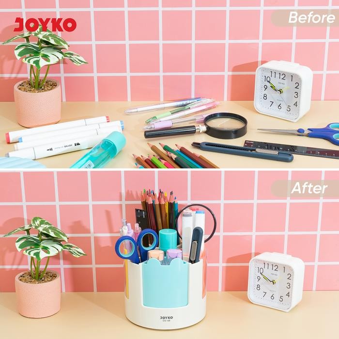 

JOYKO Desk Set Rotatable Tempat Alat Tulis Dapat Diputar DS-68