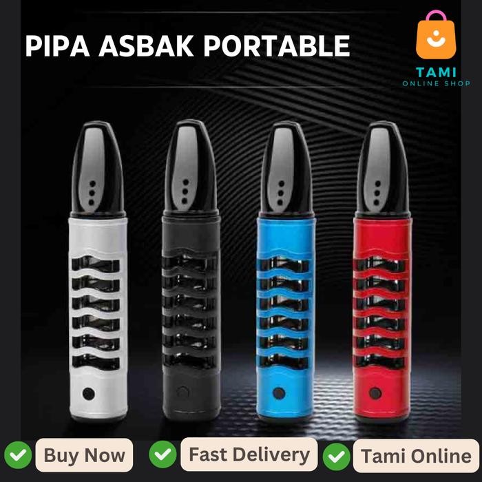 PREMIUM Pipa asbak portable holder usb Pipa asbak Rokok Portable