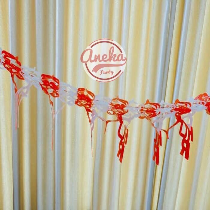 (Allthebest) GARLAND Kertas Hut RI / HIASAN HUT RI / DEKORASI HUT RI 17 agustus / banner garland