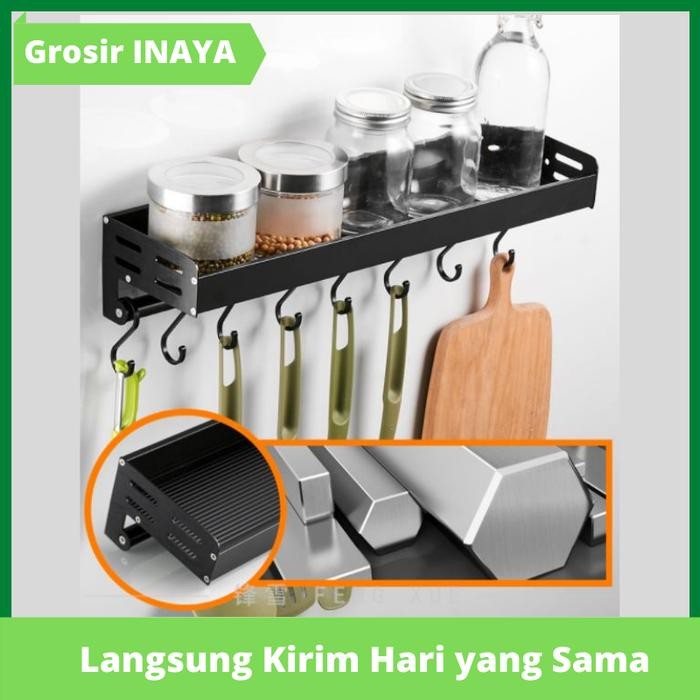 Rak Dinding Dapur Rak Bumbu Dapur Tanpa Gantungan Modern Minimalis