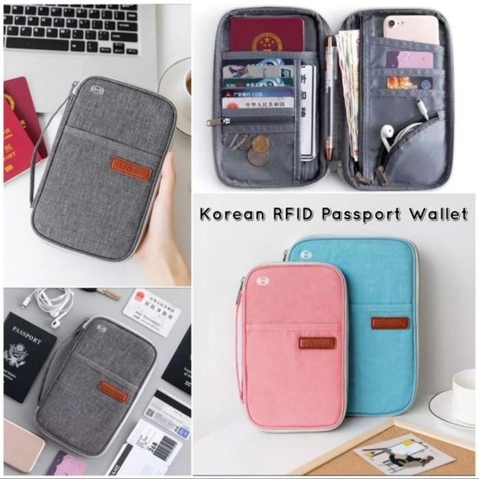 PREMIUM Korean RFID Passport Holder / RFID Passport Wallet
