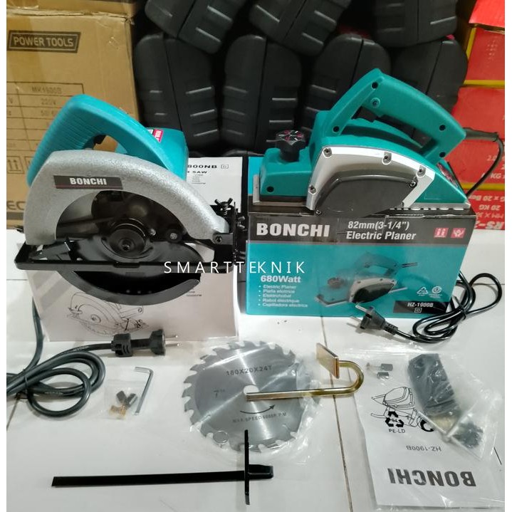 TERLARIS Paket mesin kayu serut dan sircel bonchi paket hemat 2item mesin kayu mesin planer dan