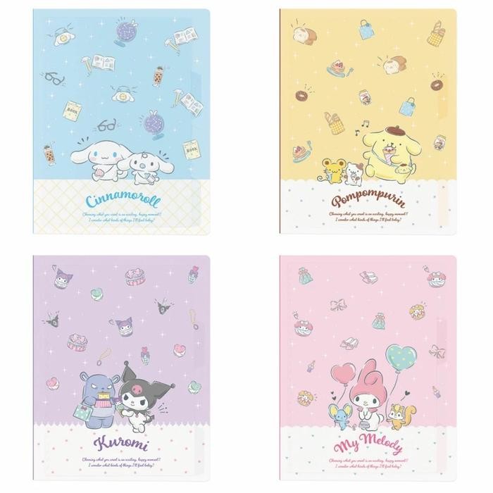 

SIAPKIRIM M-Plan Binder B5 Sanrio Plastic 26 Ring Buku Notebook Limited READY STOCK
