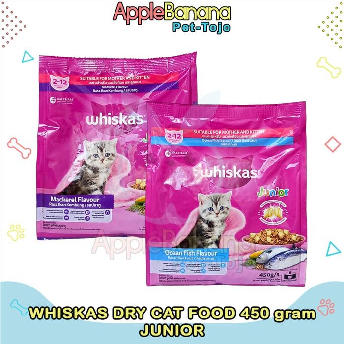 Whiskas Dry Food Junior/Kitten 450gram Makanan Kucing Kering Whiskas Junior - 450gram