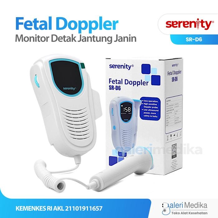 TERBARU Portable Fetal Doppler Serenity SR-D6 / Fetal doppler Serenity SR D6