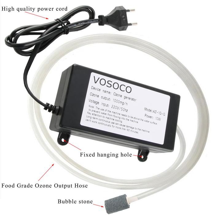 Water Ozonizer Ozone Generator Sterilizer Air Aquarium Bak Kamar Mandi
