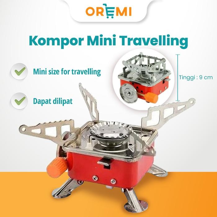 Kompor Mini Portable Camping Outdoor Kompor Gas Kecil Portable KOTAK