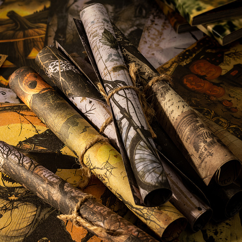 

84pcs Ghost Notes Series Double Sided Material Paper Book DIY Handbook Collage Calendar