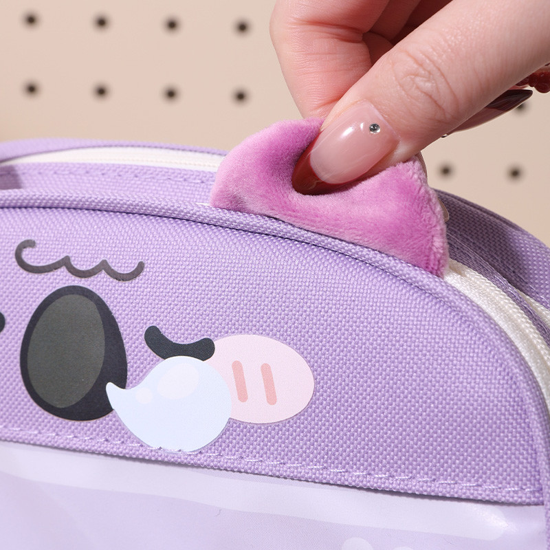 

4Style 1Pc/bag Cute Animal Pen Pouch Stationery Bag Large Capacity Student Utensils