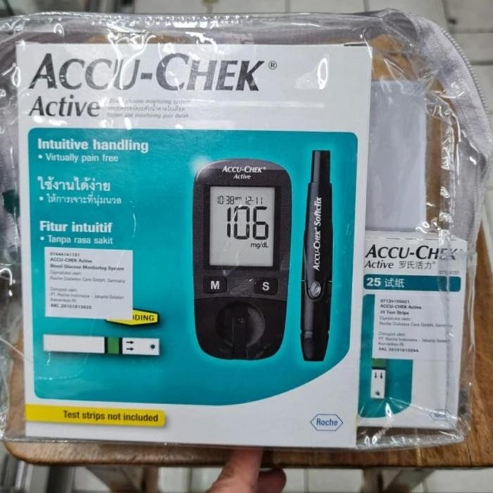 accu check active Paket Alat + Strip isi 25