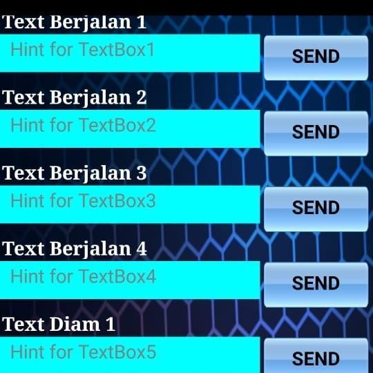 STROBO RUNNING TEXT 5 BARIS V1 UNTUK KENDARAAN Bus MOBIL Truk PICK UP