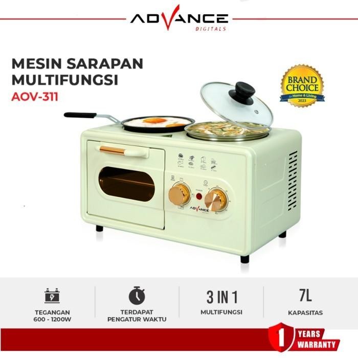 Alat Masak Multifungsi Advance AOV-311 3 in 1 Oven listrik / Pan / kompor