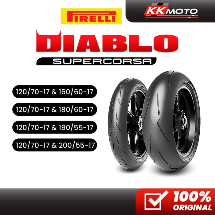 BAN PIRELLI DIABLO SUPERCORSA 120/70-17 dan 160/60-17
