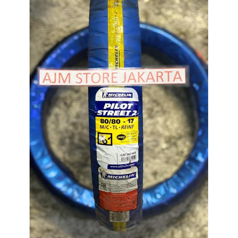 Michelin Pilot Street 2 80/80-17 Tubeless..