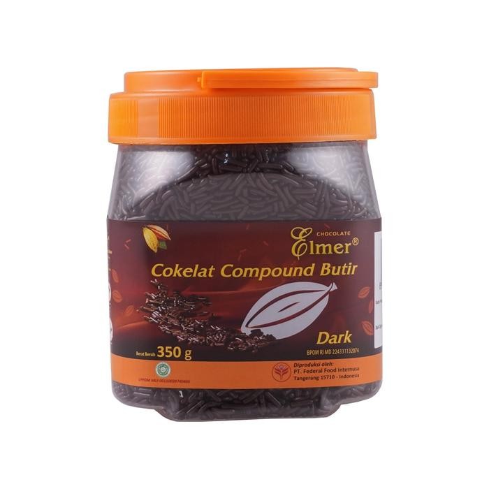 

4ZMI Elmer Dark Chocorice 350Gr Meses Cokelat Dalam Toples