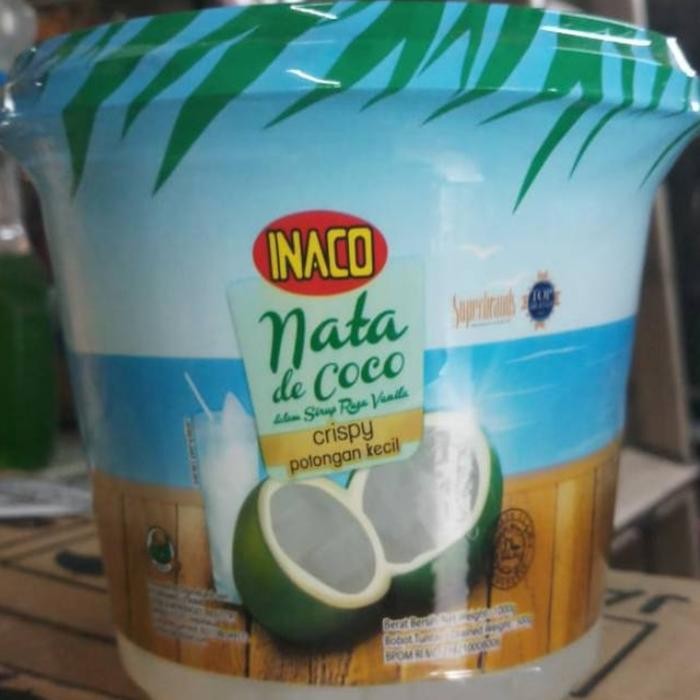 

4ZMI Inaco Nata De Coco 1Kg Crispy Potongan Kecil - Nata De Coco Ember