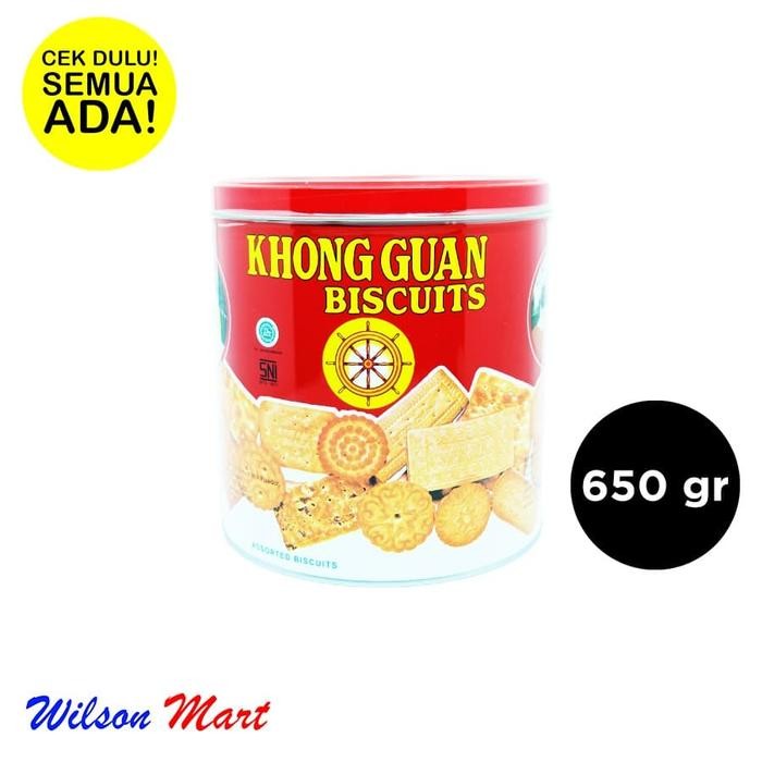 

4ZMI Khong Guan Assorted Biscuits 650 Gram Kaleng Bulat