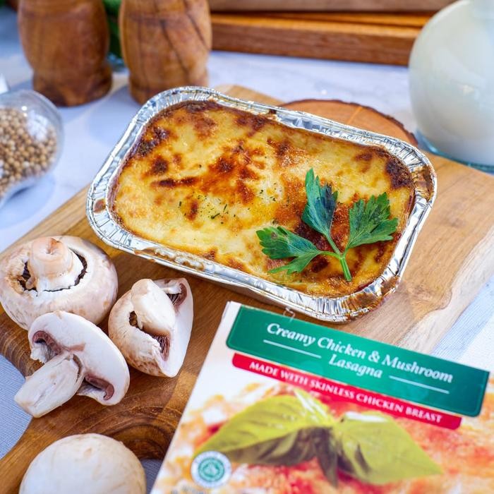 

4ZMI Lasagna Creamy Chicken And Mushroom Non Msg & Pengawet Little Itali