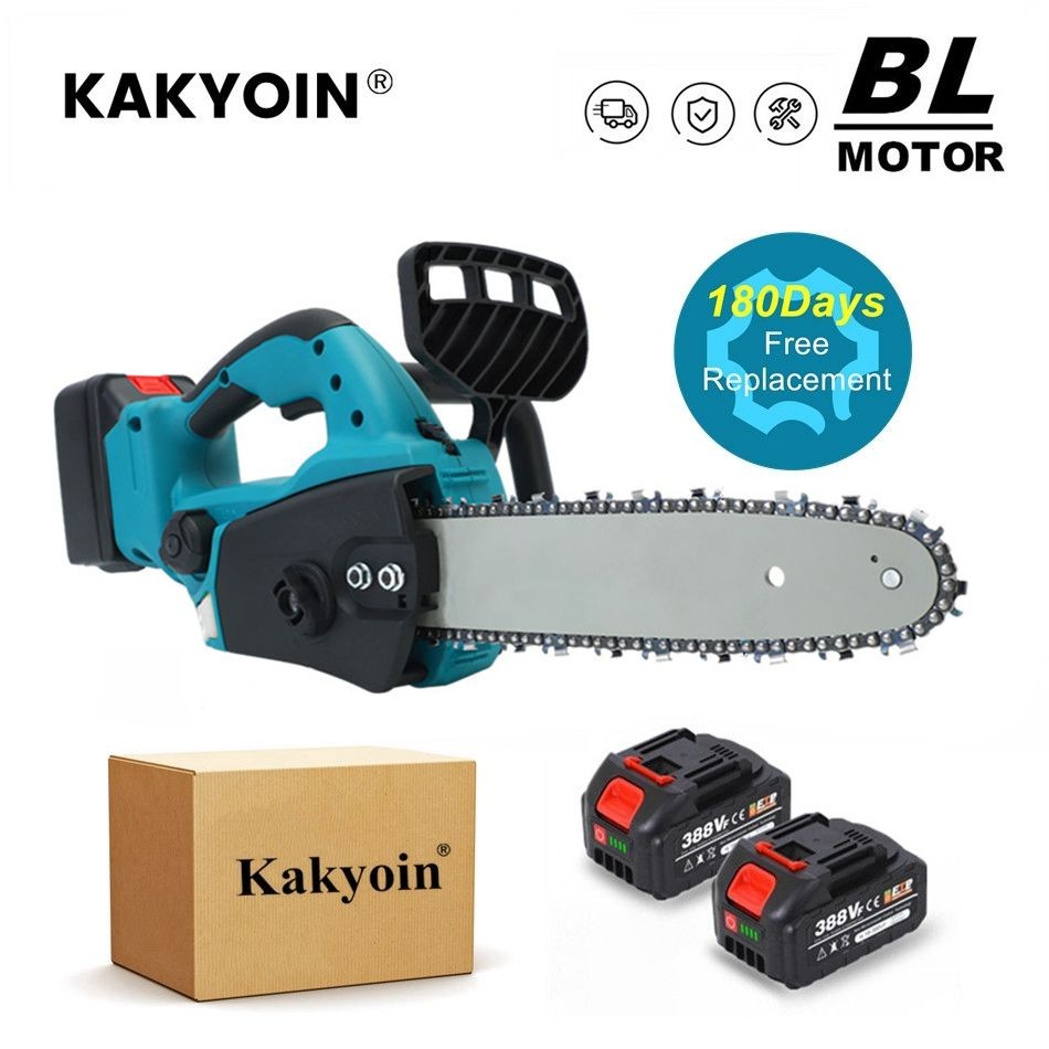 KAKYOIN 12 Inch Brushless Electric Chainsaw Cordless Lubricating Oil
