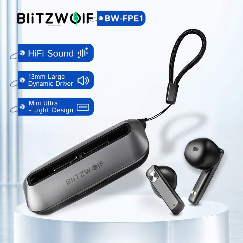 BlitzWolf BW-FPE1 TWS Earphone 1.7CM Ultra Thin Portable Earbuds 13mm