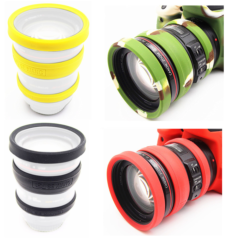 Camera Lens Silicone Case Band Protector Front Focus Zoom Ring 52mm