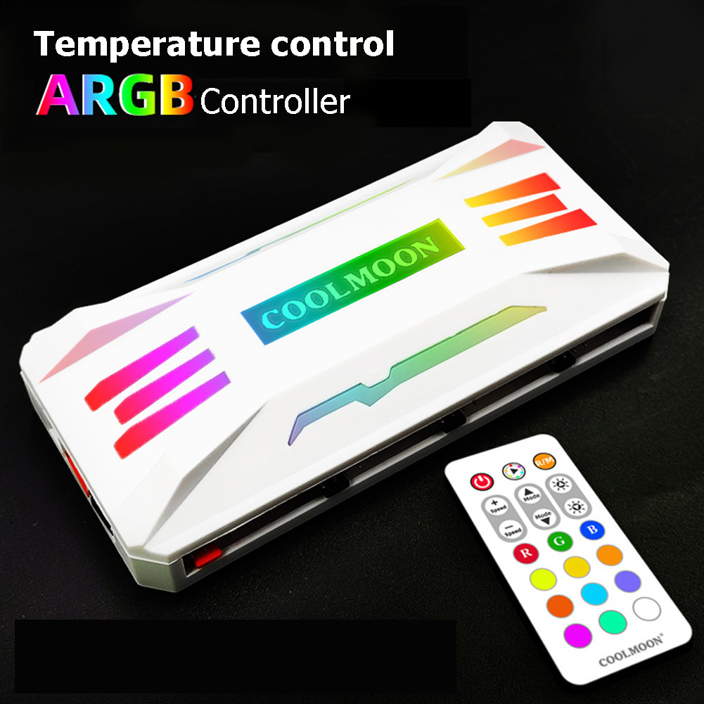 RGB Controller 4Pin PWM 5V 3Pin ARGB Fan PC Case Remote Control