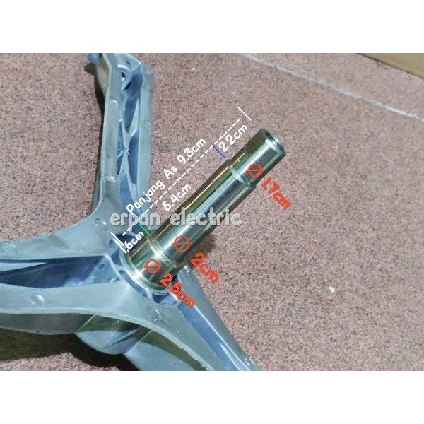 SEGITIGA DRUM MESIN CUCI TABUNG FRONT LOADING MIDEA MFG70-BS1003