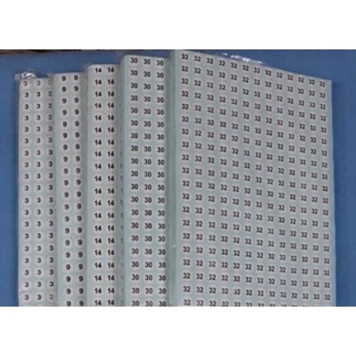 

TERMURAH Nomor Tempel Size Huruf/ Angka isi 1 PAK @100 lembar READY STOCK