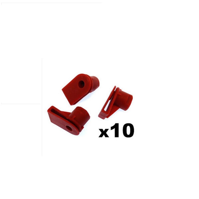 10x For BMW Red Plastic Grommet Nut for Screws- X1 & 1-Series Centre