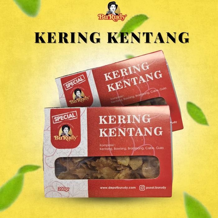 

IOI2 Kering Kentang Bu Rudy 100% Original Makanan Ringan Khas Jawa Timur 200Gr