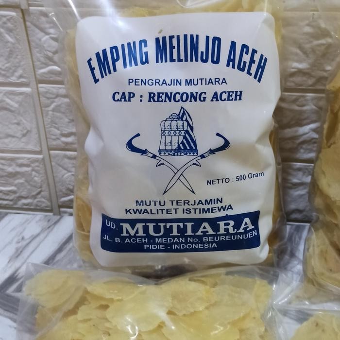 

IOI2 Emping Melinjo Aceh Super Grade A Kemasan 1 Kg (Mutiara)