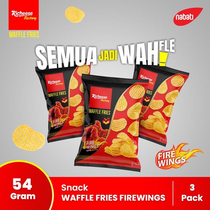 

IOI2 Waffle Fries Fire Wings 54 Gram - 3 Pcs