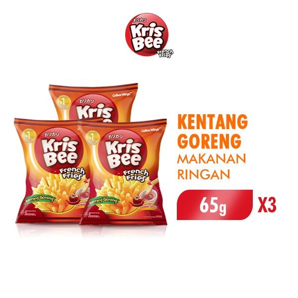 

IOI2 Krisbee French Fries Makanan Ringan Kentang Goreng 65G X3