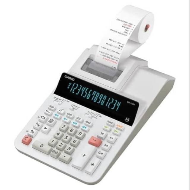 

CASIO DR-140R ORIGINAL & GARANSI RESMI - KALKULATOR STRUK PRINT / PRINTING CALCULATOR 140 R