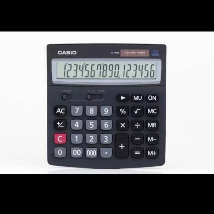 

KALKULATOR/CALCULATOR DESKTOP/AKUTANSI/CASIO D-60# ORIGINAL