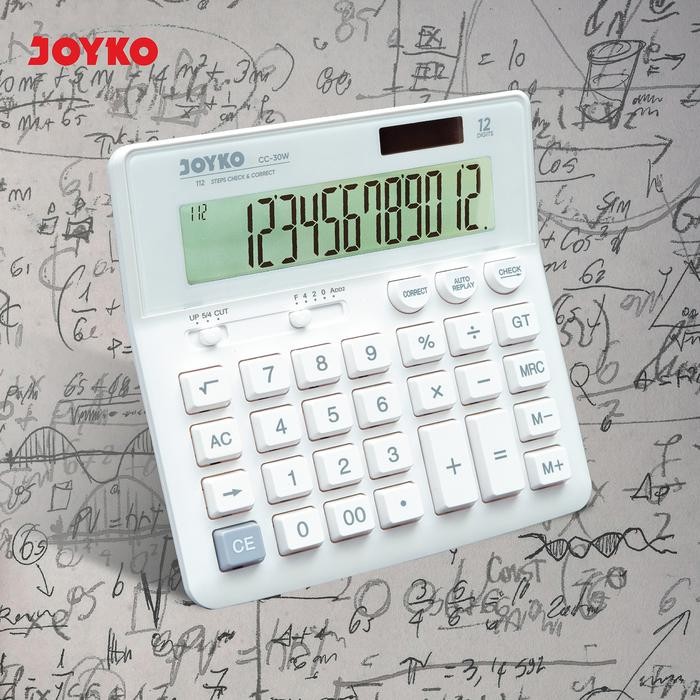 

CALCULATOR KALKULATOR JOYKO CC-30W 12 DIGITS CHECK CORRECT