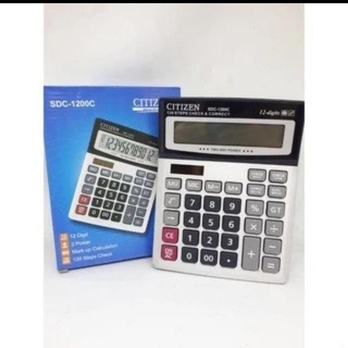 

KALKULATOR CITIZEN CT-1200C CALCULATOR CHECK CORRECT CEK ULANG CT1200C