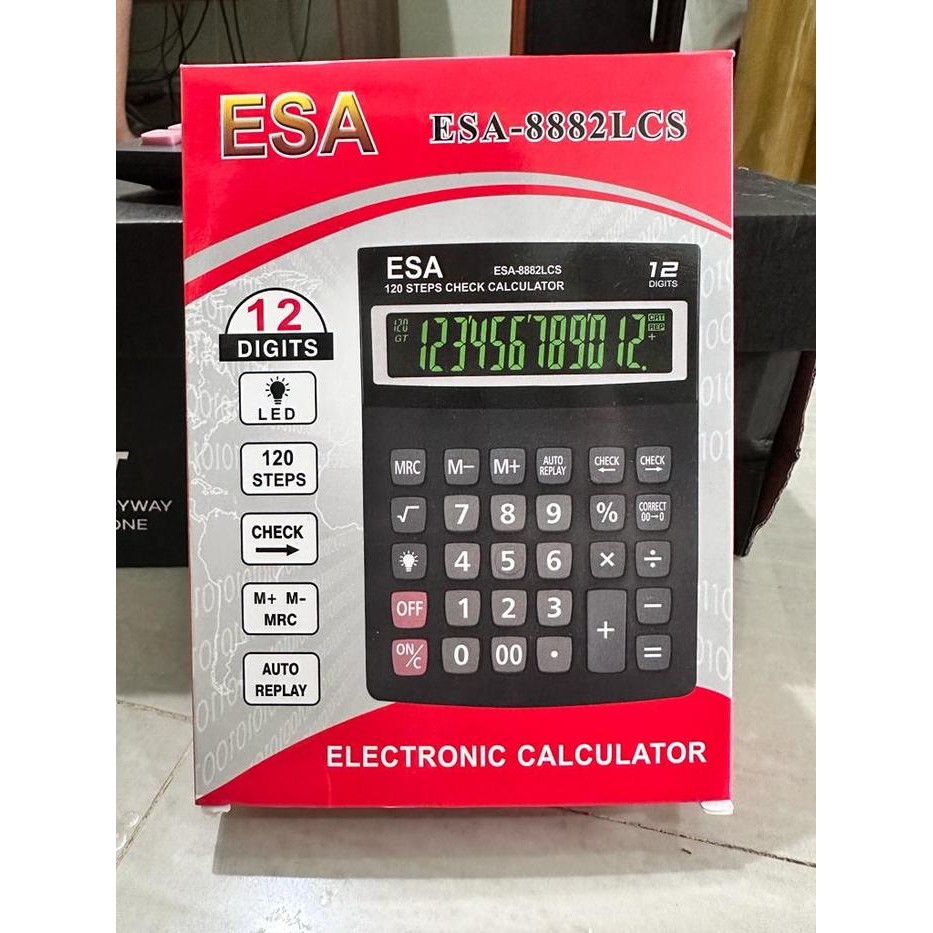 

ESA KALKULATOR LED ESA-8882LCS KALKULATOR DAGANG LED 1 LAYAR ESA-8882