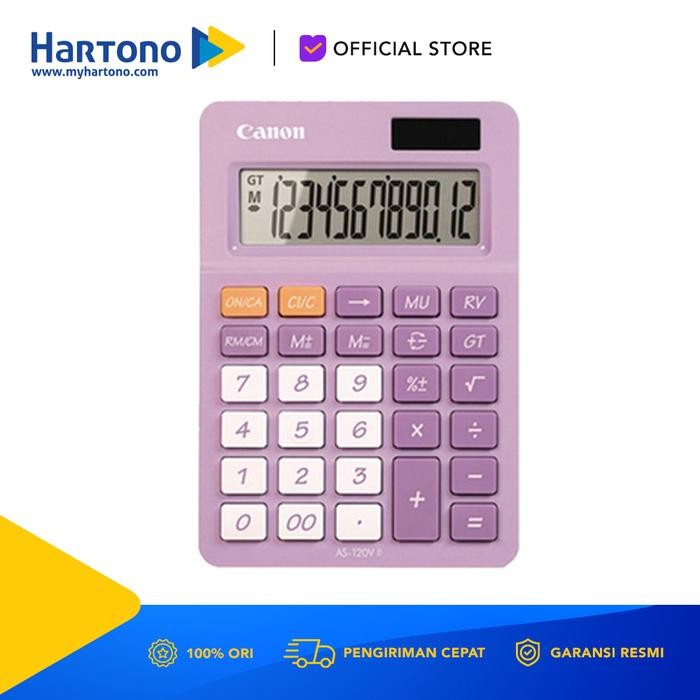 

CANON DESK CALCULATOR LAVENDER AS-120VII-LV/ASAHB